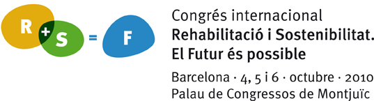 Congrés internacional "Rehabilitació i Sostenibilitat. Logotip 2010.
