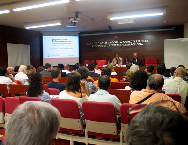 Ponència en la sala d'Actes del CAATEEB de responsabilitat civil